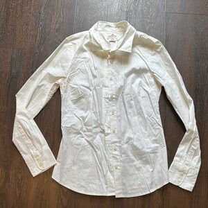 J. Crew White Button-Up Shirt